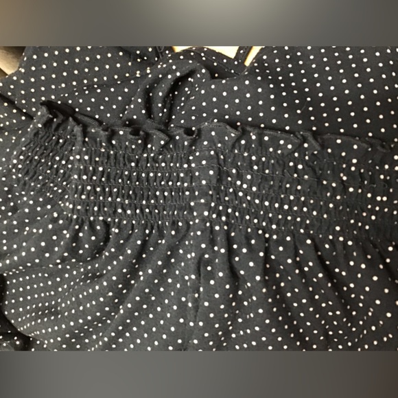 Black Smocked Sleeveless Camisole Pajama - Picture 7 of 12